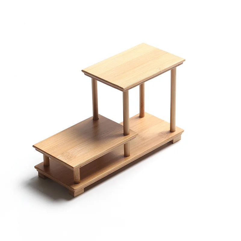 Bamboo and Wood Decorative Shelf