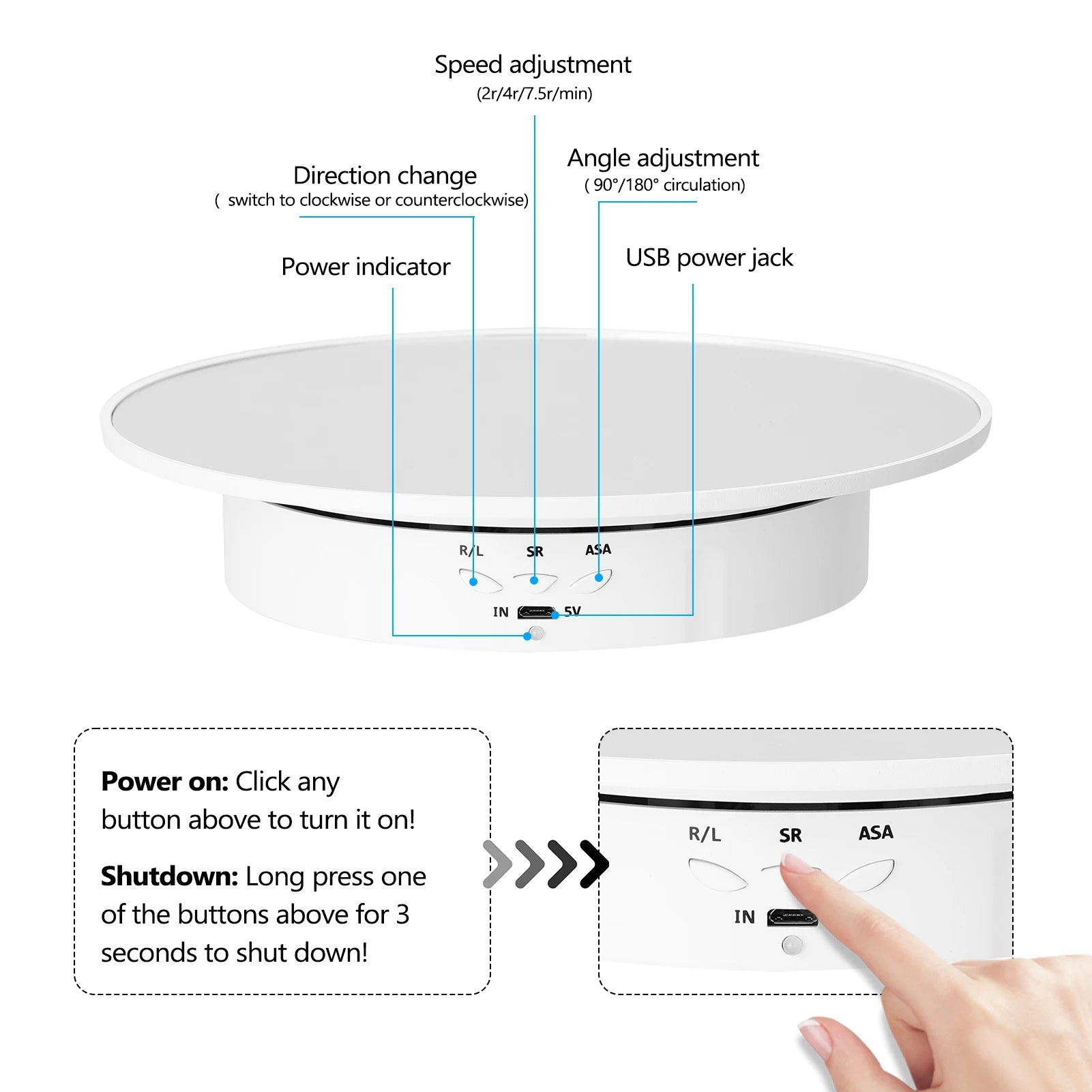 360 Degree Rotating Display